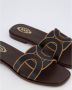 TOD'S Bruine Sandalen met Uitgesneden Logo Brown Dames - Thumbnail 7