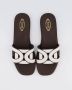 TOD'S Dames Sandal Leather Bruin White Dames - Thumbnail 10