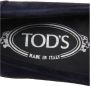 Tod's Donkere suède loafer schoen met franje - Thumbnail 2