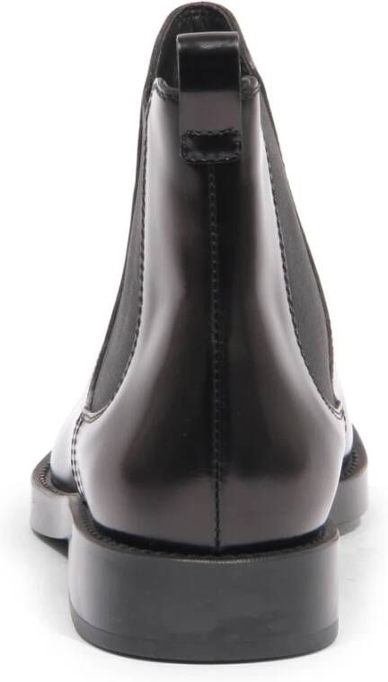 Tod's Elastische Zwarte Enkellaarzen