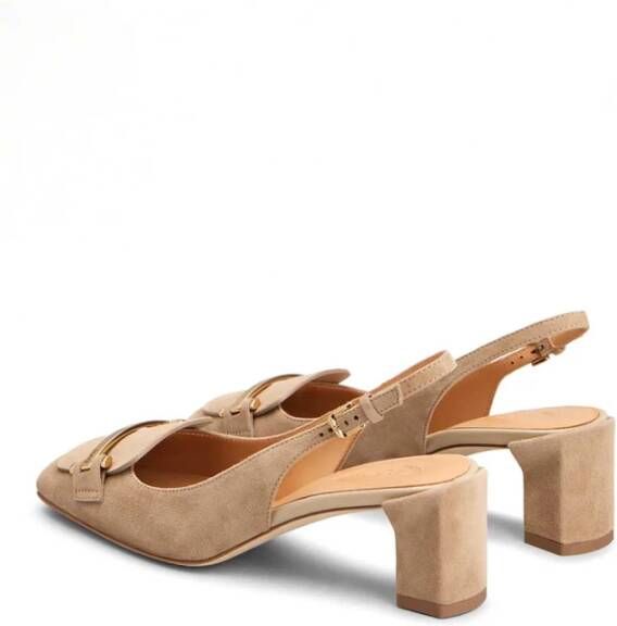 TOD'S Elegant Slingback Pumps Beige Dames