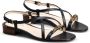 TOD'S Elegant T Chain Leren Sandalen Black Dames - Thumbnail 2