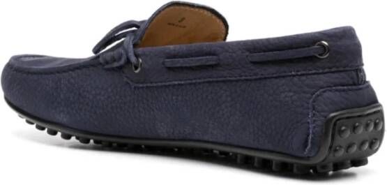 TOD'S Elegante Blauwe Loafers voor Mannen Blue Heren