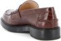 TOD'S Bordeaux Platte Schoenen met Leren Bovenwerk Brown Dames - Thumbnail 3