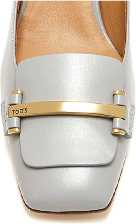 TOD'S Elegante Leren Pumps Gray Dames
