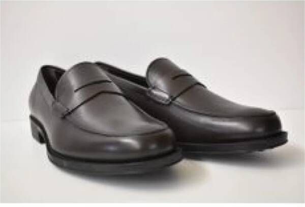 Tod's Elegante Veterschoenen Platte Model Donkerbruin