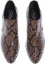 TOD'S Enkellaarsjes met Python Print en Schuine Hak Bruin Dames - Thumbnail 3