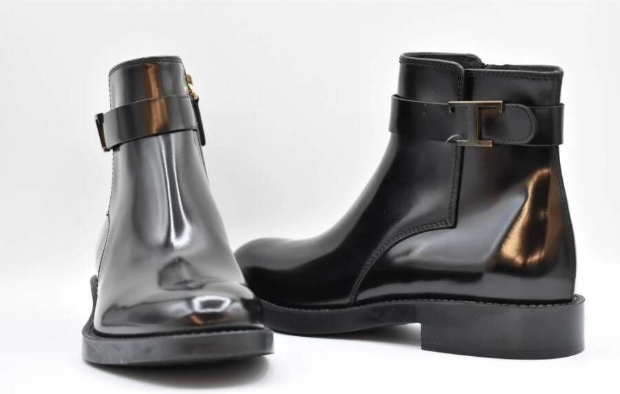 TOD'S Platte Veterschoenen Zwart Dames