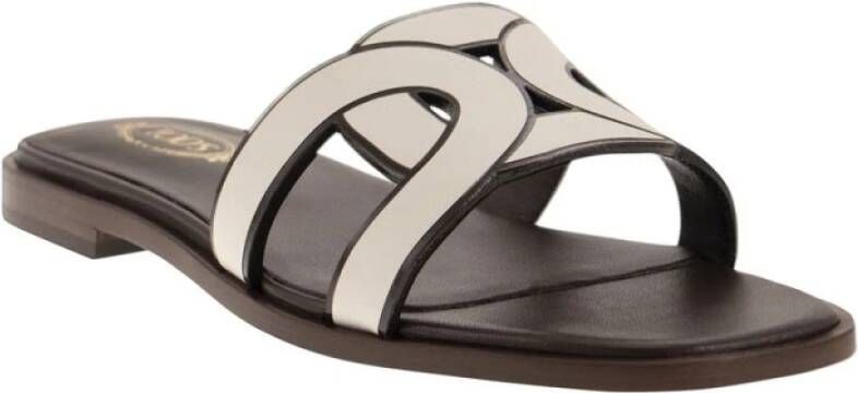 TOD'S Flat Sandals Beige Dames