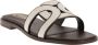 TOD'S Dames Sandal Leather Bruin White Dames - Thumbnail 2