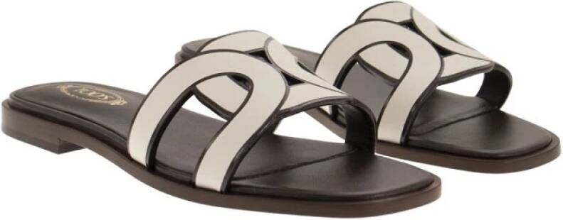 TOD'S Flat Sandals Beige Dames