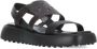 TOD'S Flat Sandals Black Dames - Thumbnail 3