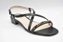 TOD'S Flat Sandals Black Dames - Thumbnail 2