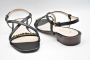 TOD'S Flat Sandals Black Dames - Thumbnail 4