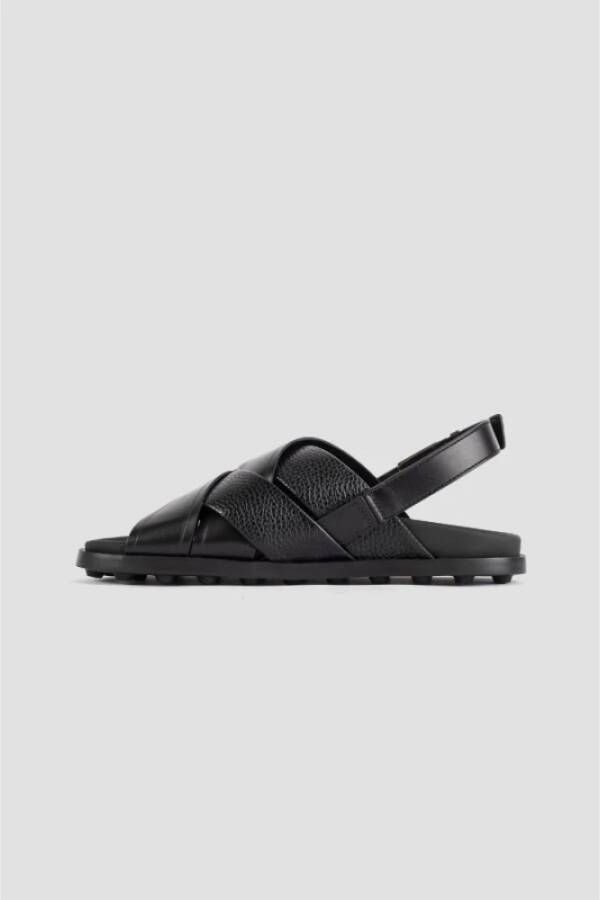 TOD'S Flat Sandals Black Dames