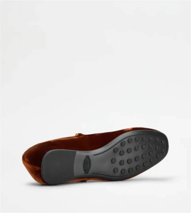 TOD'S Elegant Ballet Flats Brown Dames