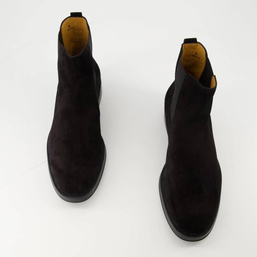 Tod's Fluwelen leren enkellaarzen