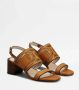 TOD'S Geperforeerde Ketting Sandalen Yellow Dames - Thumbnail 2