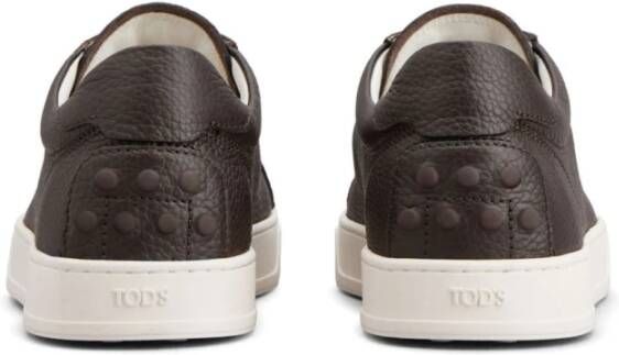 Tod's Gestructureerd Leer Bruine Sneakers