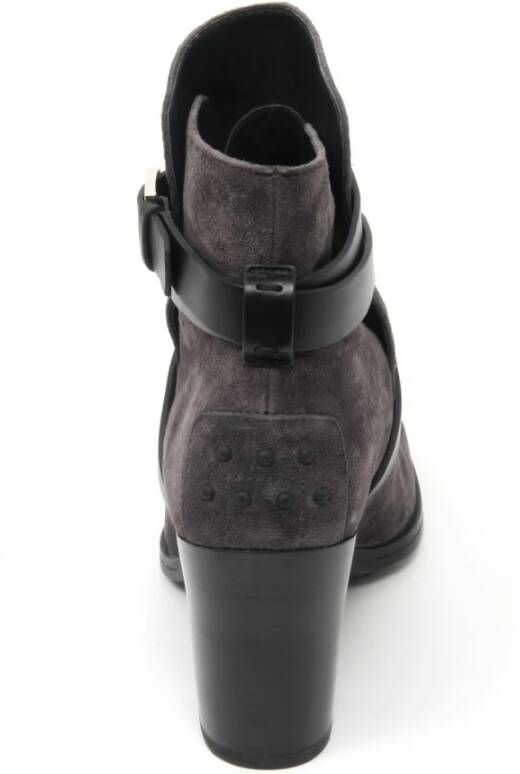 Tod's Gomma T70 Laars Hematiet Zwart