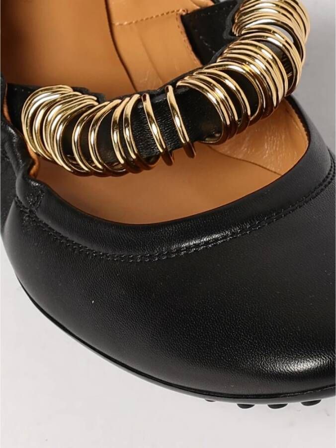 Tod's Gouden Details Leren Ballerina`s