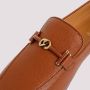 TOD'S Grained Leather Loafers in Brandy Scuro Brown Dames - Thumbnail 4