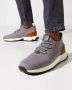 Tod's Grijze Mesh Sneakers Comfortabel Bruin Logo - Thumbnail 2