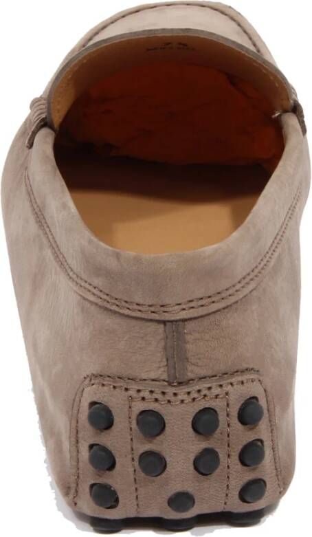 Tod's Grijze Nubuck Leren Loafer