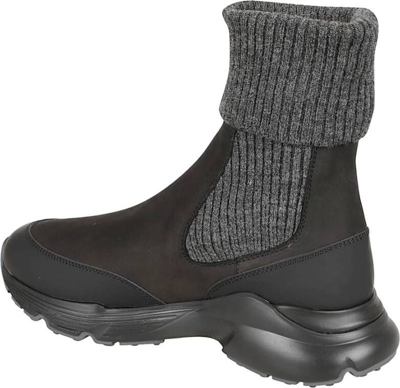 Tod's Grijze Slip-On Chunky Laarzen