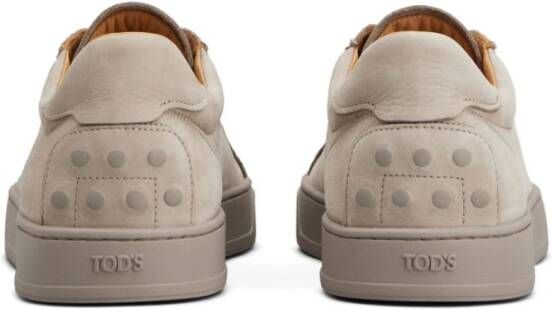 TOD'S Grijze Sneakers met Logo Print Tong Gray Heren