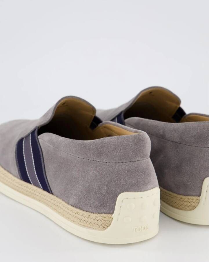 TOD'S Grijze Suède Loafer voor Heren Gray Heren