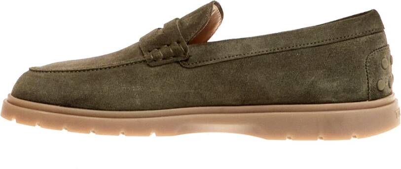 TOD'S Groene Mocassins voor Mannen Green Heren