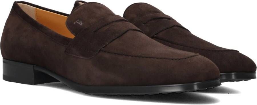TOD&apos;S Loafers Heren Mocassino Gomma 35l Maat: 43 Materiaal: Suède Kleur: Bruin - Foto 2