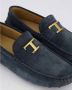 TOD'S Blauwe Gommino Bubble Suède Schoenen Blue Heren - Thumbnail 5