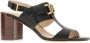 TOD'S Hoge Hak Leren Sandalen Black Dames - Thumbnail 2