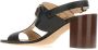 TOD'S Hoge Hak Leren Sandalen Black Dames - Thumbnail 3