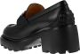 TOD'S Hoge leren instapper met metalen kettingband Black Dames - Thumbnail 4