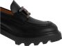 TOD'S Hoge leren instapper met metalen kettingband Black Dames - Thumbnail 7