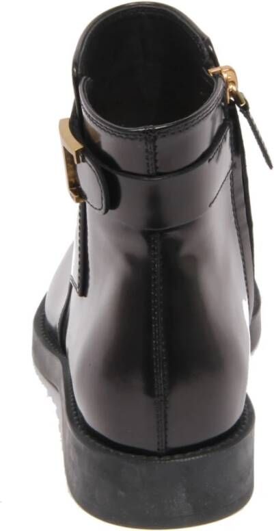 Tod's Italiaanse Leren Platte Enkellaarzen