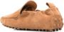 TOD'S Camel Slip-On Suede Flats With Rubber Studded Sole in bruin - Thumbnail 3