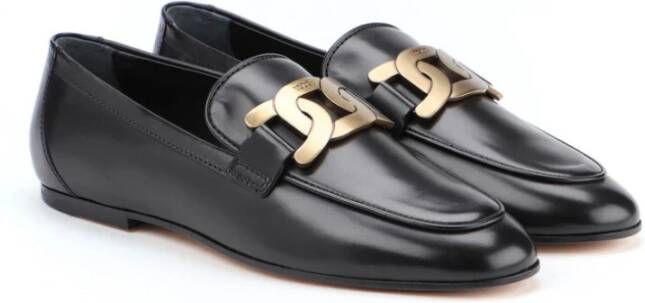 TOD'S Kate Loafers In Leer Black Dames