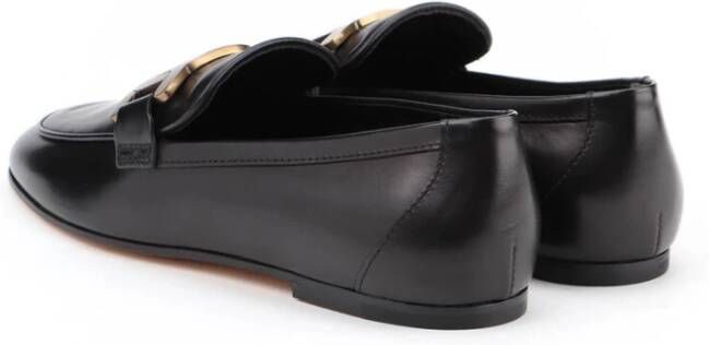 TOD'S Kate Loafers Van Leer Black Dames