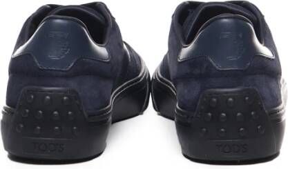 TOD'S Katoen Elastan Sneakers Blue Heren