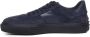 TOD'S Blauwe Suède Sneakers met Leren Inzetstukken Blauw Heren - Thumbnail 8