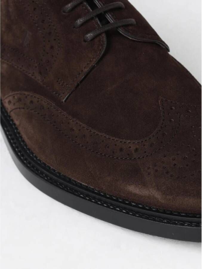 Tod's Klassieke Blauwe Brogue Derby Schoenen