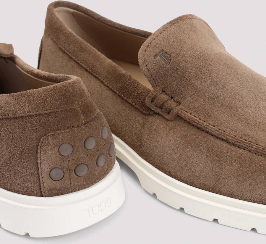 TOD'S Bruine Mocassin Platte Schoenen Brown Heren