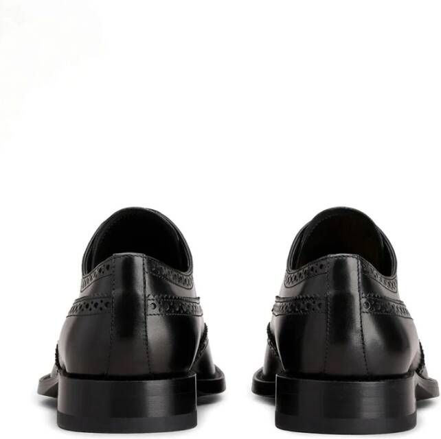 TOD'S Klassieke Derby Schoenen van Zwart Leer Black Heren