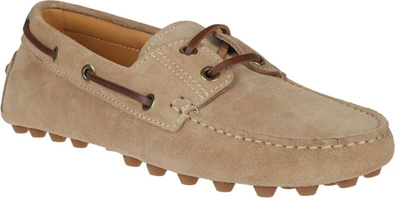 TOD'S Klassieke Loafers voor Dagelijks Gebruik Beige Dames