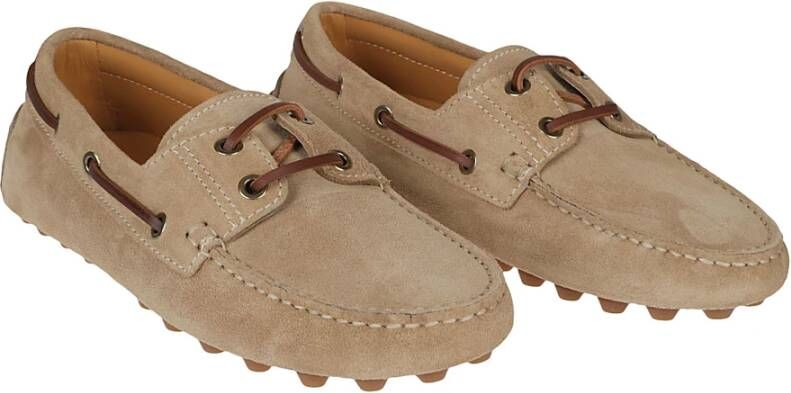 TOD'S Klassieke Loafers voor Dagelijks Gebruik Beige Dames