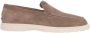 TOD'S Bruin Suède Leren Platte Schoenen Beige Heren - Thumbnail 2
